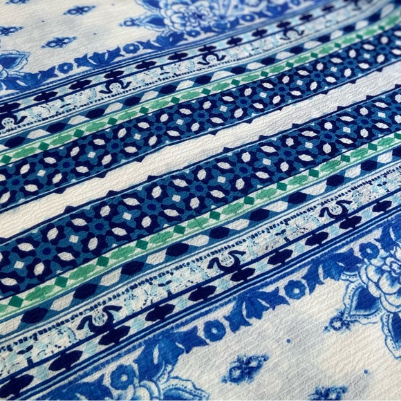 πΊ Aratta, Silent Journey Sacred Geometry Watercolor Floral Skirt - Picture 13 of 16